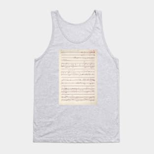 Falla | Original handwritten score by Manuel de Falla 1 Tank Top